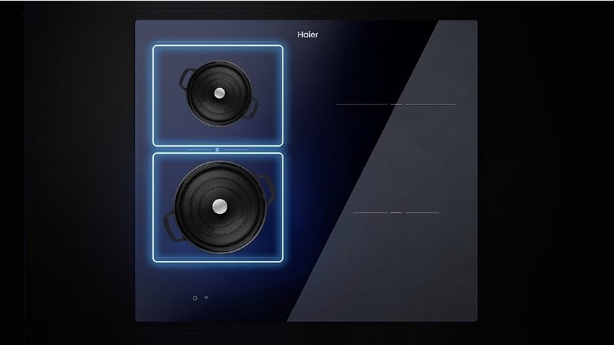 Spojené varné zóny desky Haier HAIFB64TFTCS