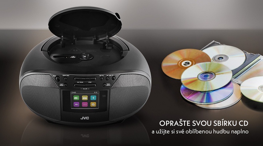 Radiomagnetofon DAB+/CD JVC, funkce
