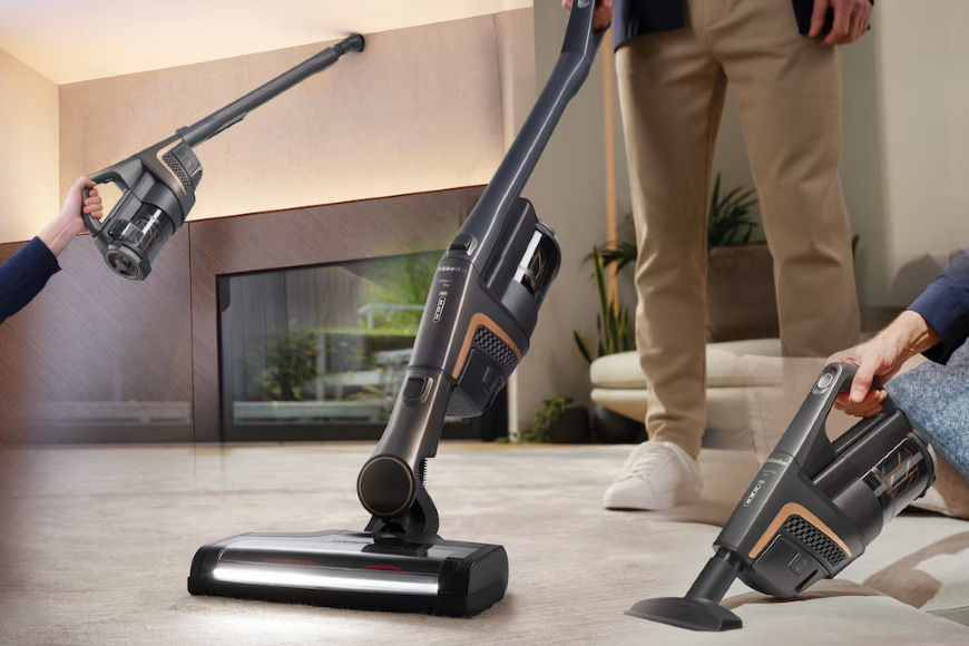 Tyčový vysavač Miele Triflex HX2 Blue Pulse Lotosově bílá
