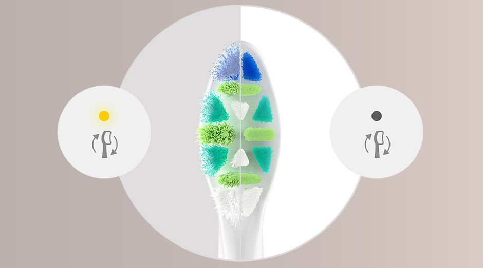 Náhradní hlavice Philips Sonicare InterCare HX9004/87, 4 ks bílá Kartáčková hlavice Philips s funkcí připomenutí výměny
