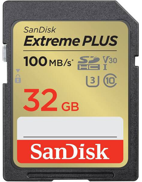 Paměťová karta SANDISK SDHC Extreme Plus 32GB UHS-I U3 (100R/60W)