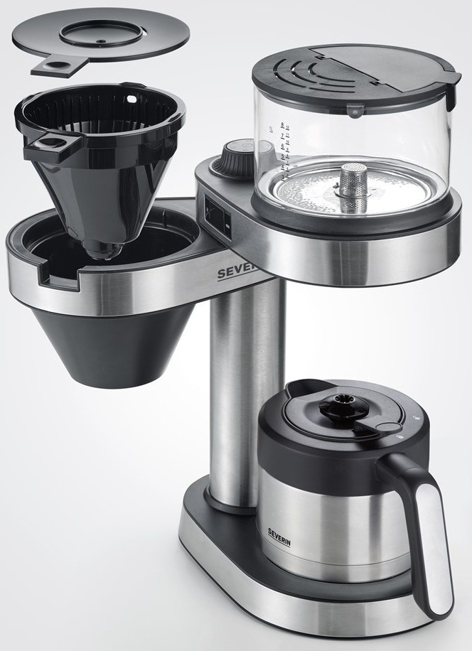 Kávovar Severin KA 5763 Caprice „wave-flush“ nerez