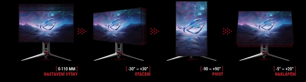 Herní monitor Asus ROG Swift OLED PG27AQDM černý Herní monitor Asus ROG Swift OLED PG27AQDM černý