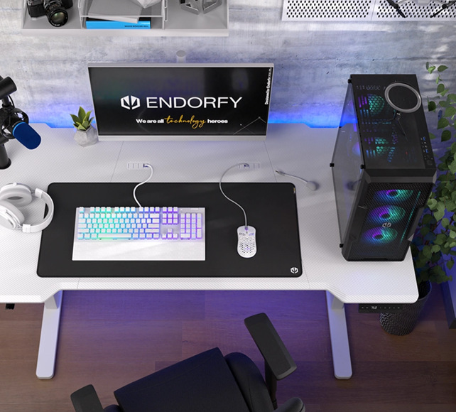Herní stůl ENDORFY Atlas L Electric bílý Herní stůl ENDORFY Atlas L Electric bílý