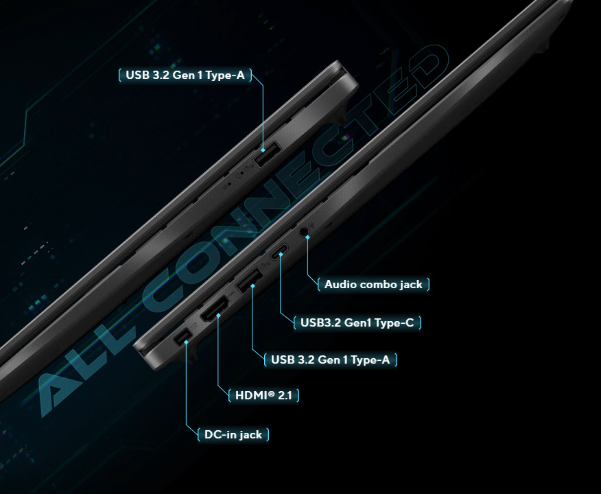 Notebook Asus V16 černý