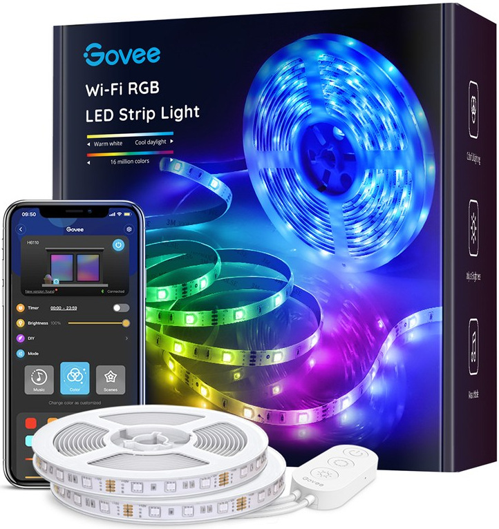 LED pásek Govee WiFi, RGB LED strip Light Smart, délka 10 m