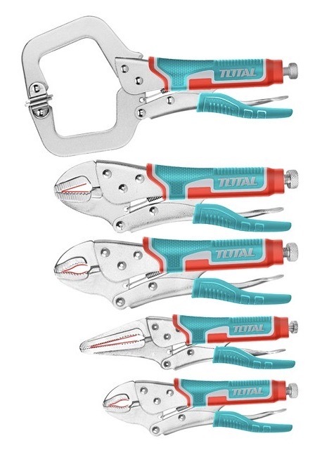 Sada mini kleští Total Tools s ergonomickou rukojetí, kompaktní provedení