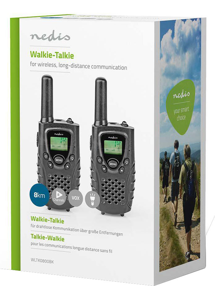 Vysílačky Nedis WLTK0800BK černá WLTK0800BK