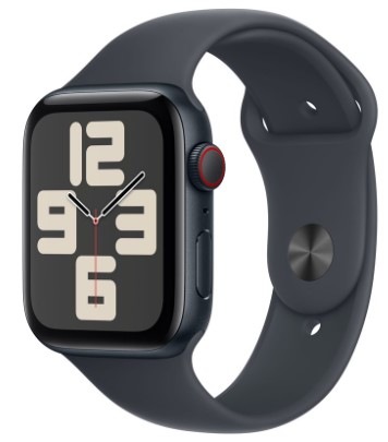 Chytré hodinky Apple Watch SE 2024 GPS + Cellular 40mm pouzdro z temně inkoustového hliníku - temně inkoustový sportovní řemínek - S/M Chytré hodinky Apple Watch SE 2024 GPS + Cellular 40mm pouzdro z temně inkoustového hliníku - temně inkoustový sportovní řemínek - S/M