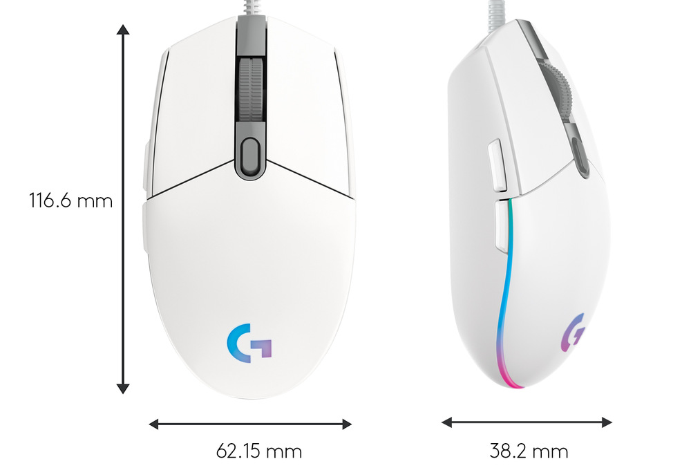 Myš Logitech G102 Lightsync bílá Myš Logitech G102 Lightsync bílá