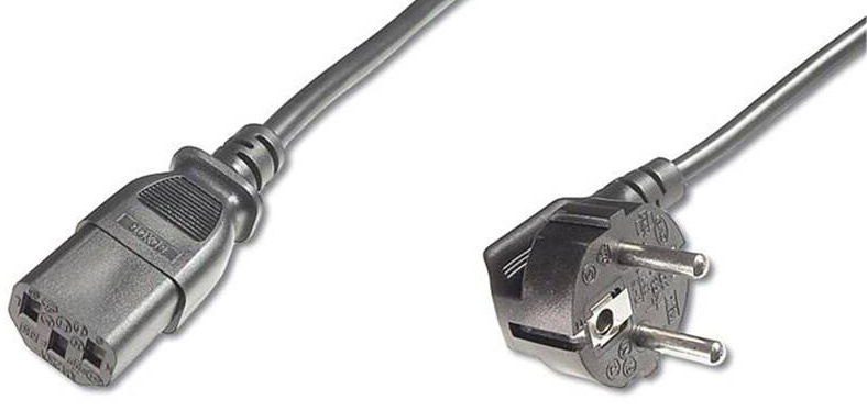Kabel PremiumCord síťový 230V k počítači 0,5 m