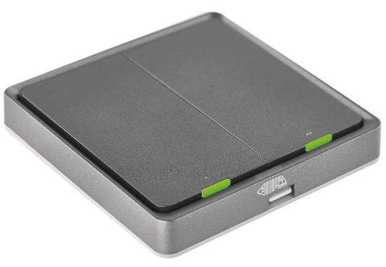 Vypínač EMOS GoSmart IP-2002ZB, ZigBee 3.0, 2-tlačítkový šedý Vypínač EMOS GoSmart IP-2002ZB, ZigBee 3.0, 2-tlačítkový - šedý