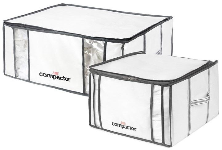 Vakuový úložný box Compactor Life RAN7023, 1× M 125 l, 1× XL 190 l, 2 ks
