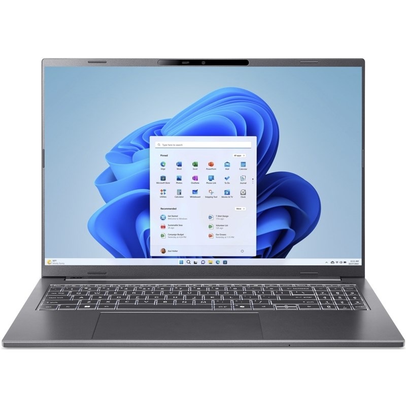Notebook Acer Aspire 16 AI (A16-11M-X18U) šedý