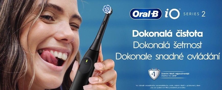 Zubní kartáček Oral-B iO Series 2 White Sensi bílý Zubní kartáček Oral-B iO Series 2 White Sensi bílý