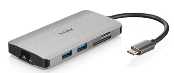 USB Hub D-Link USB-C/HDMI, 3x USB 3.0, RJ45, USB-C, SD, Micro SD USB Hub D-Link USB-C/HDMI, 3x USB 3.0, RJ45, USB-C, SD, Micro SD