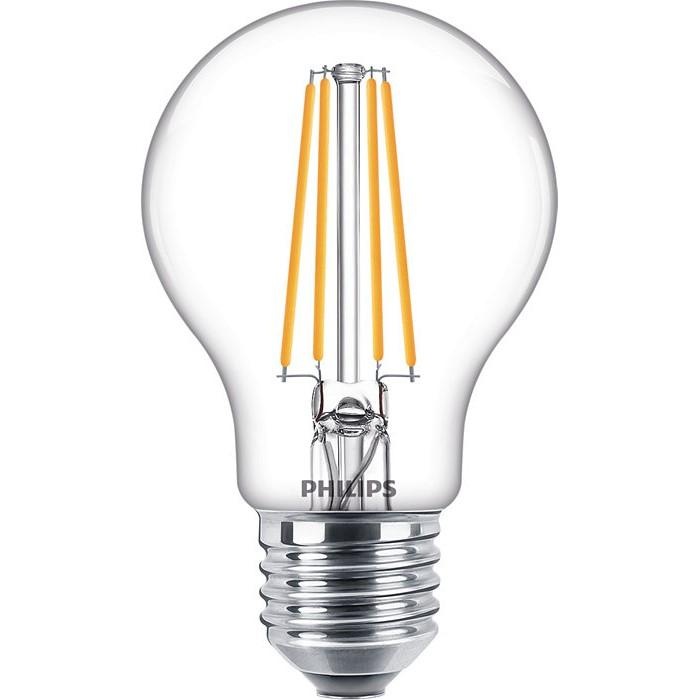 Žárovka LED Philips klasik, 7W, E27, teplá bílá, 3ks