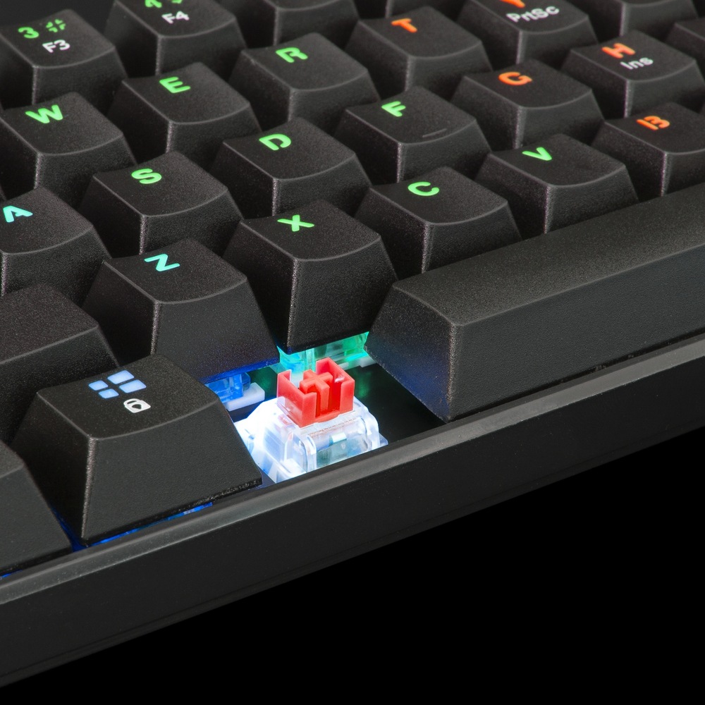 Klávesnice White Shark SHINOBI 2, CZ/SK layout, Red Switch černá
