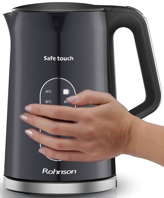 Rychlovarná konvice Rohnson Safe Touch R-7527 černá Rychlovarná konvice Rohnson Safe Touch R-7527 černá