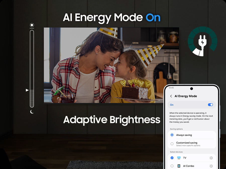Televize Samsung MRE75R85H Televize Samsung adaptivní jas obrazovky