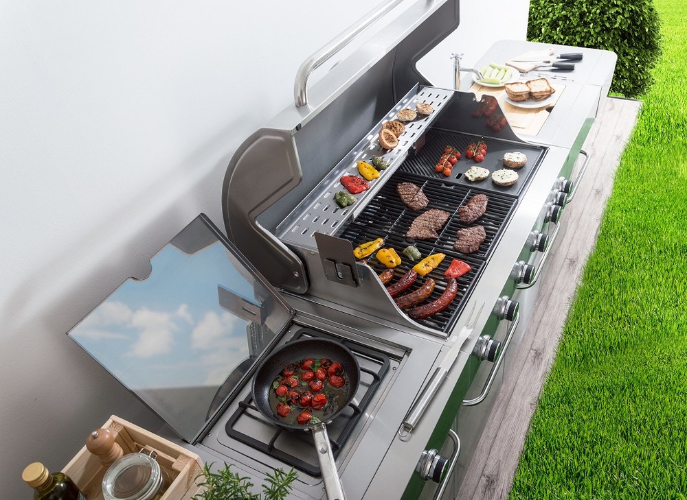 Gril zahradní plynový G21 Nevada BBQ kuchyně Premium Line, 8 hořáků G21 Nevada BBQ Premium Line