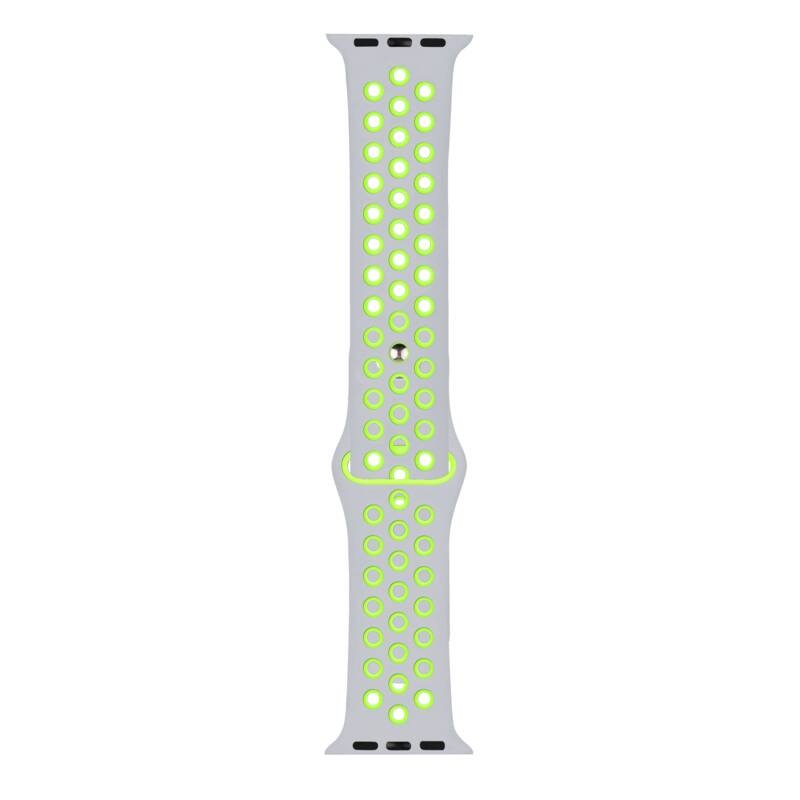 Řemínek RhinoTech na Apple Watch 42/44/45/49 mm šedý/žlutý Řemínek RhinoTech na Apple Watch 42/44/45/49 mm šedý/žlutý