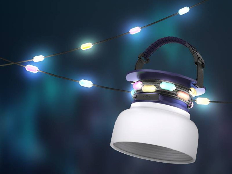 Venkovní lampička IMMAX solární s integrovaným RGB LED světelným řetězem IMMAX solární s integrovaným RGB LED světelným řetězem (08493L)