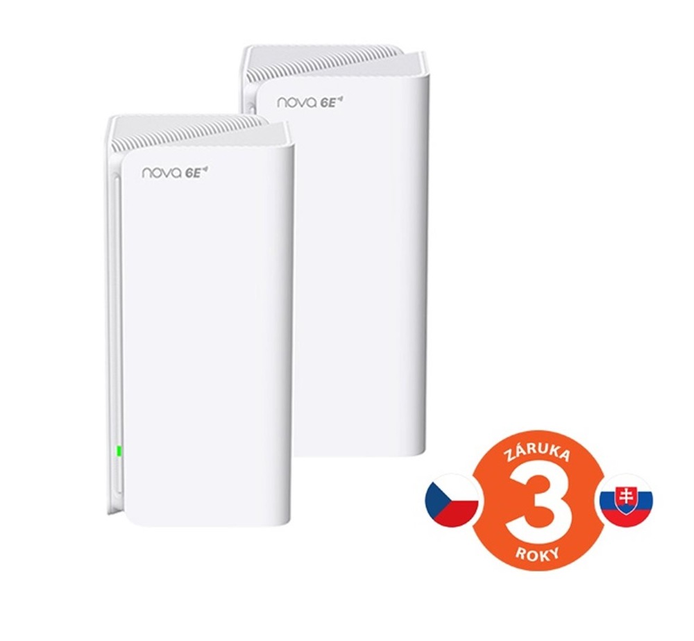 Komplexní Wi-Fi systém Tenda MX21 Pro, Wireless AXE5700 Mesh router WiFi 6E (2 ks) bílý