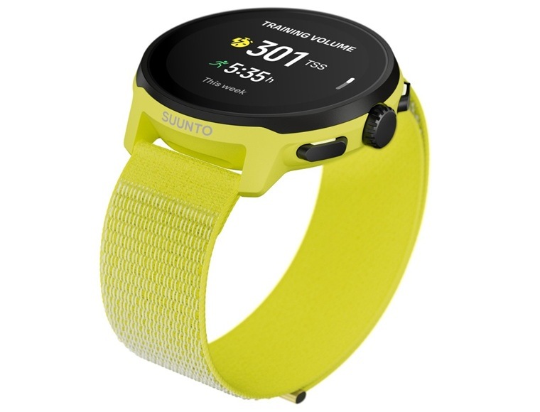 Chytré hodinky Suunto Run s textilním páskem žluté