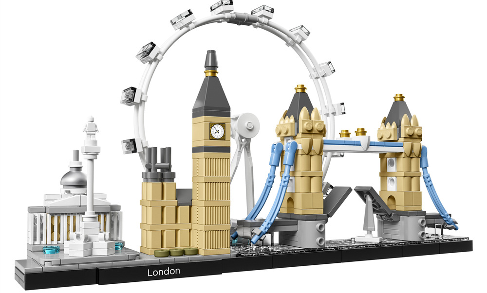 Stavebnice LEGO® Architecture 21034 Londýn Součástí stavebnice je brožurka o londýnských stavbách, jejich historii a architektonickém dědictví města.