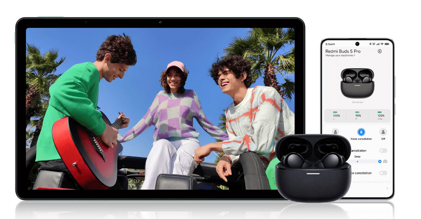 Sluchátka Xiaomi Redmi Buds 5 Pro bílá Sluchátka Xiaomi Redmi Buds 5 Pro bílá