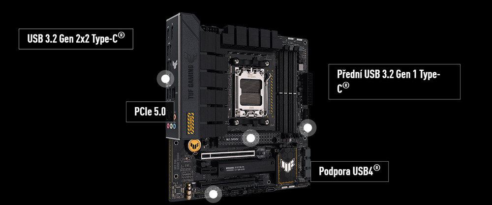 Základní deska Asus TUF Gaming B650M-PLUS Základní deska Asus TUF Gaming B650M-PLUS