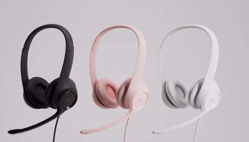 Headset Logitech H390, USB-C černý
