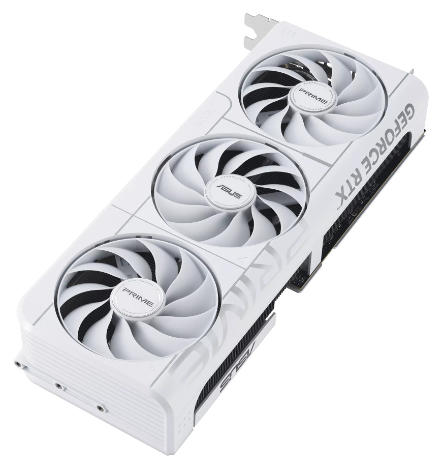 Grafická karta Asus Prime GeForce RTX 5070 OC White 12G bílá Grafická karta Asus Prime GeForce RTX 5070 OC White 12G s trojitým ventilátorovým chlazením v bílé barvě