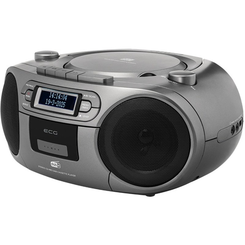 Radiomagnetofon DAB+/CD ECG CDR 990 DAB, šedá barva
