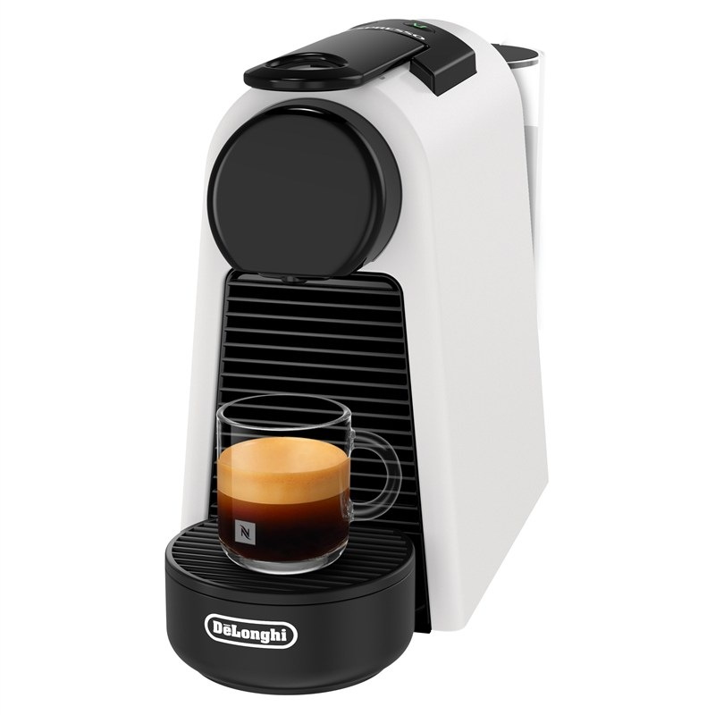 Kapslový kávovar De'Longhi Nespresso Essenza Mini EN85.WMT v elegantním bílém designu