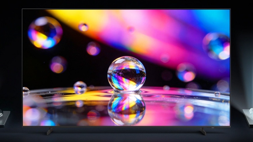 Televize Samsung UE100M90H barevná bublina na obrazovce Televize Samsung UE100M90H