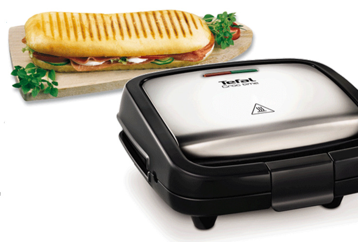 Sendvičovač Tefal CROC TIME SM193D34 černý/chrom