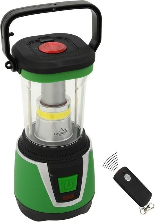 Cattara LED 300 lm CAMPING REMOTE CONTROL, černá/zelená