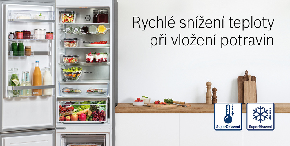 Chladnička s mrazničkou Bosch Serie 4 KGN497LDF PerfectFit kovová Chladnička s mrazničkou Bosch Serie 4 KGN497LDF PerfectFit kovová
