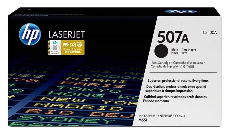 Toner HP 507A, 5 500 stran černý