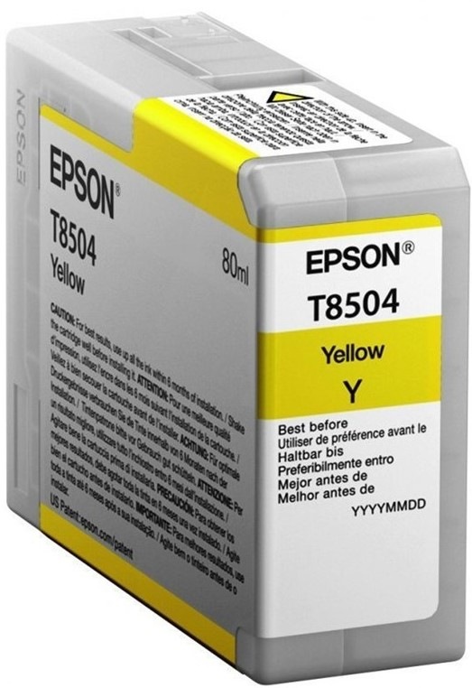 Inkoustová náplň Epson T8504, 80 ml - žlutá