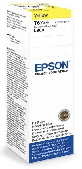 Inkoustová náplň Epson T6734, 70 ml žlutá