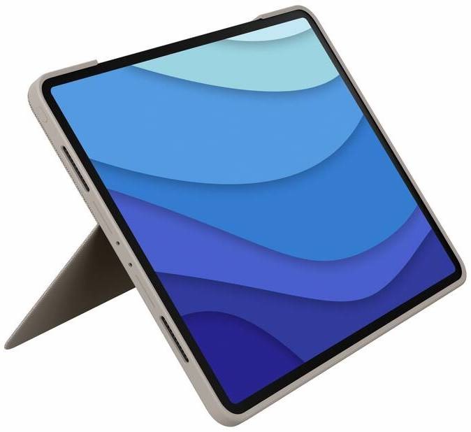 Pouzdro na tablet Logitech Combo Touch na Apple iPad Pro 12.9" (5. gen.) US béžové