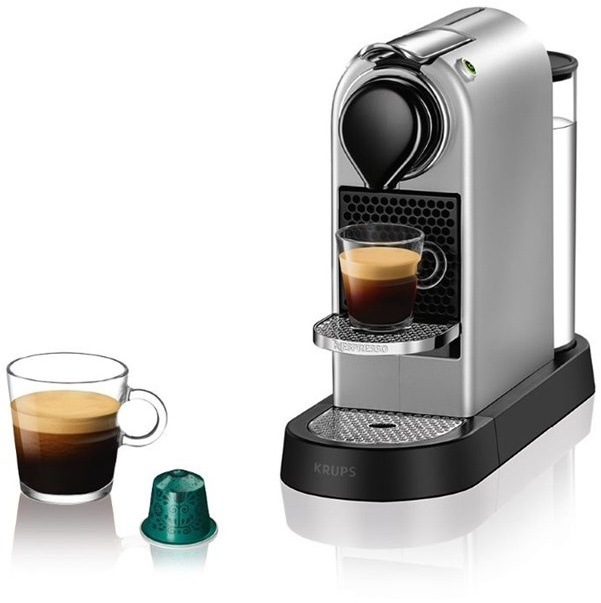 Kapslový kávovar Krups Nespresso CitiZ XN741B10 stříbrný