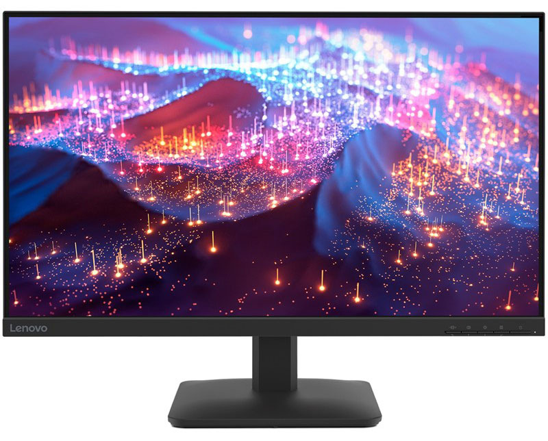 Multimediální monitor Lenovo L27h-4A v šedé barvě.