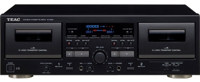 Kazetový přehrávač Teac W-1200 černý Kazetový přehrávač Teac