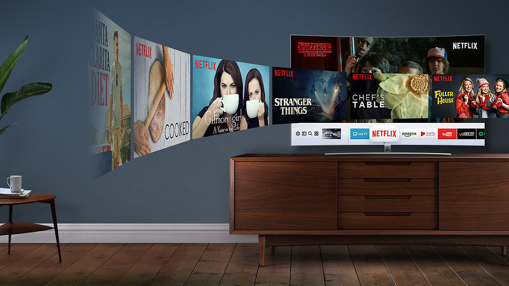 Televize Samsung QE75Q8 stříbrná