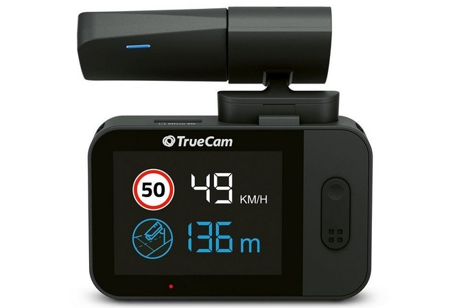 Autokamera TrueCam M5 GPS Wi-Fi (s hlášením radarů) černá