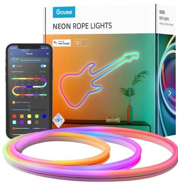 LED pásek Govee Neon SMART, 3m, RGBIC